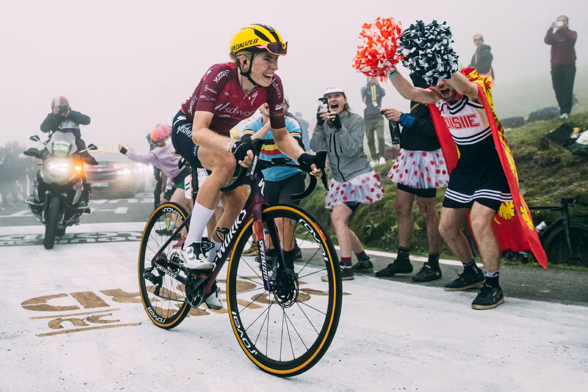 Women's Tour de France, de sonore roos van het SD Worx-team bloeit de bloem van de overwinning